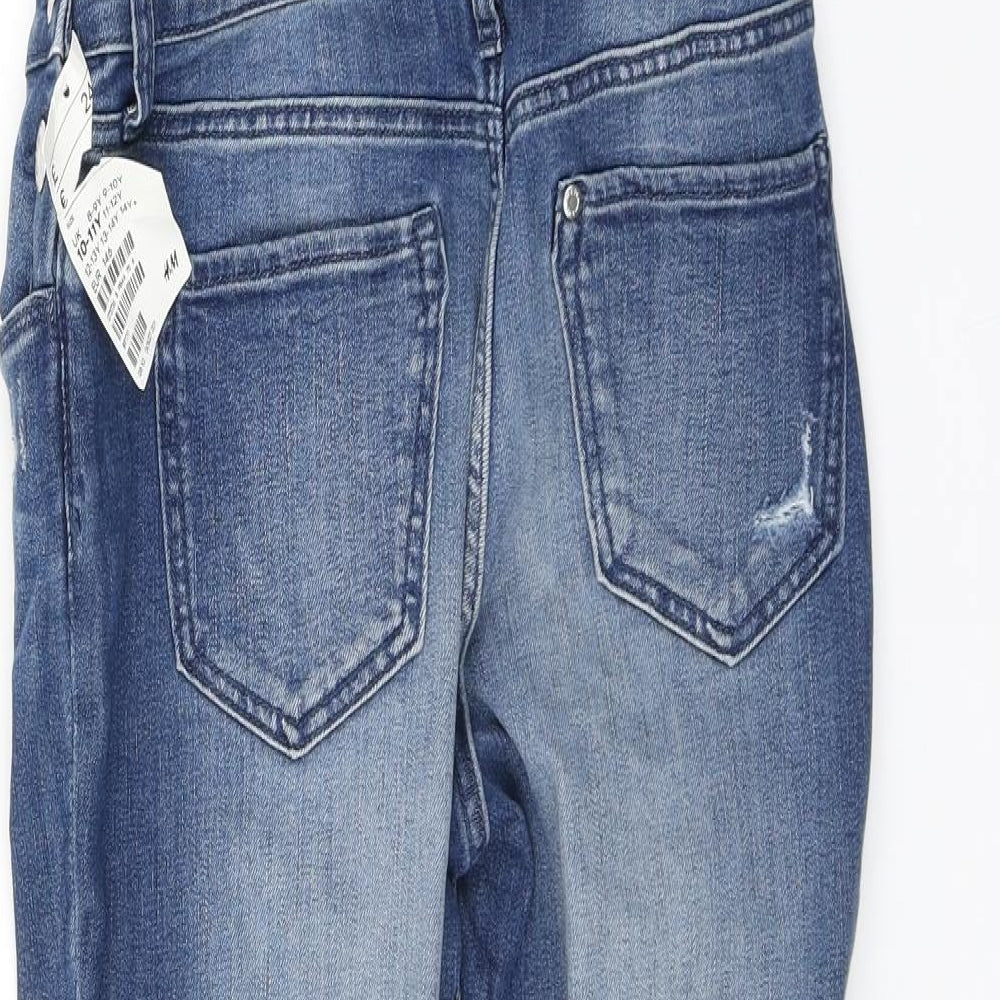 H&M Girls Blue   Dungaree One-Piece Size 10-11 Years