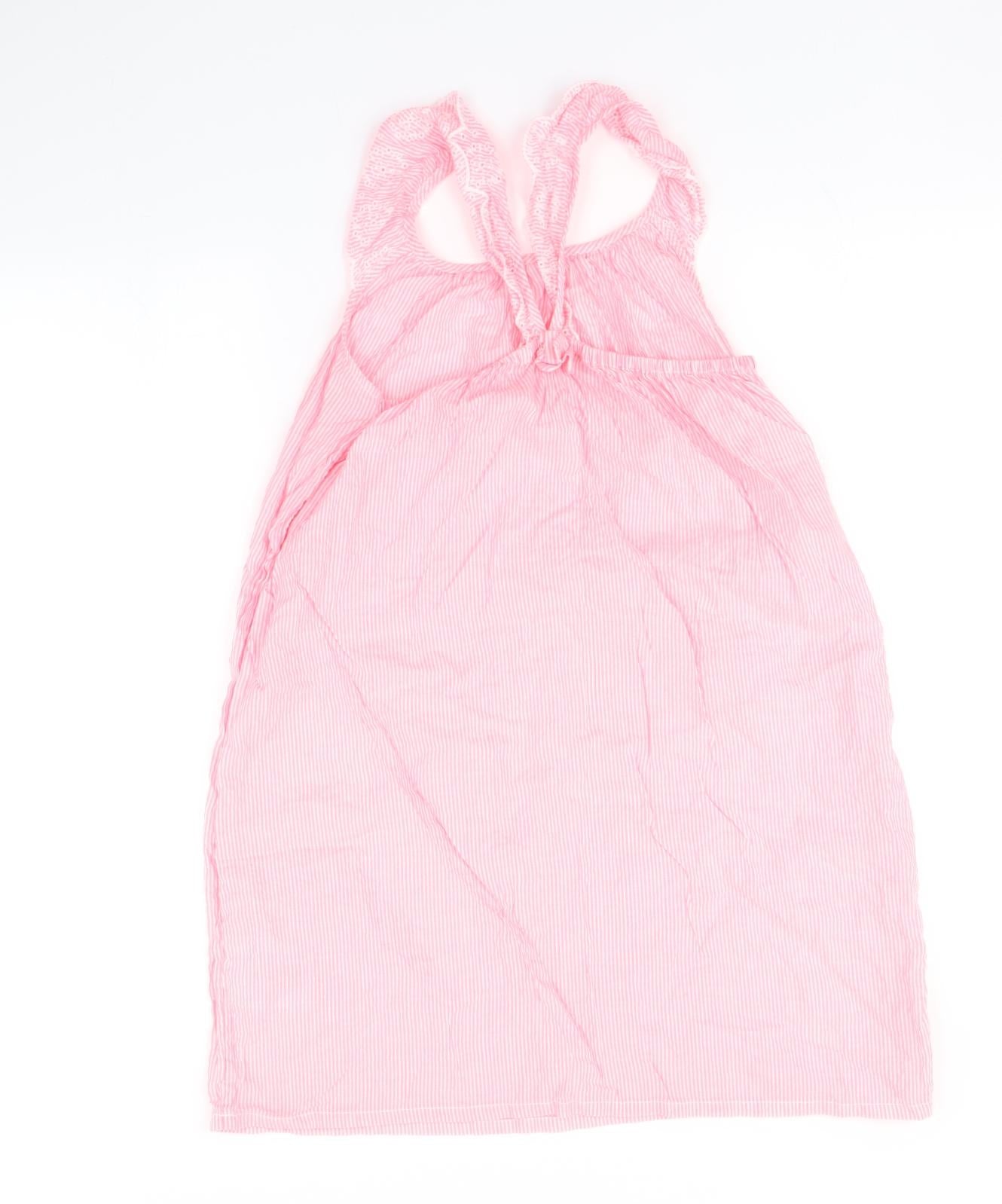 H&M Girls Pink Striped  A-Line  Size 9-10 Years