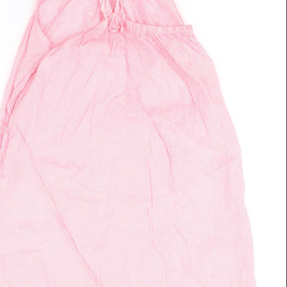 H&M Girls Pink Striped  A-Line  Size 9-10 Years