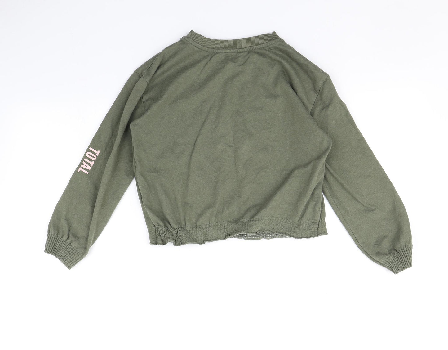 H&M Girls Green   Pullover Jumper Size 9-10 Years