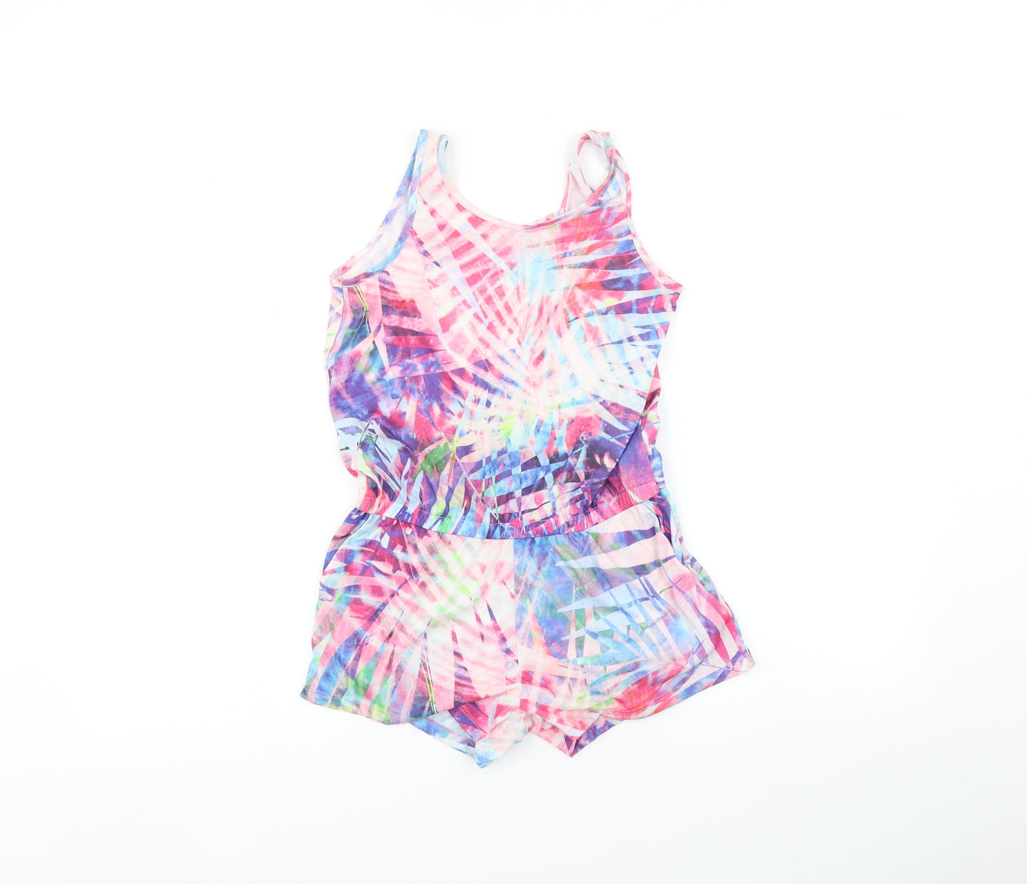 H&M Girls Multicoloured Tie Dye  Playsuit One-Piece Size 10-11 Years