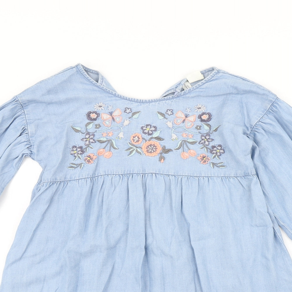 H&M Girls Blue   A-Line  Size 9-10 Years