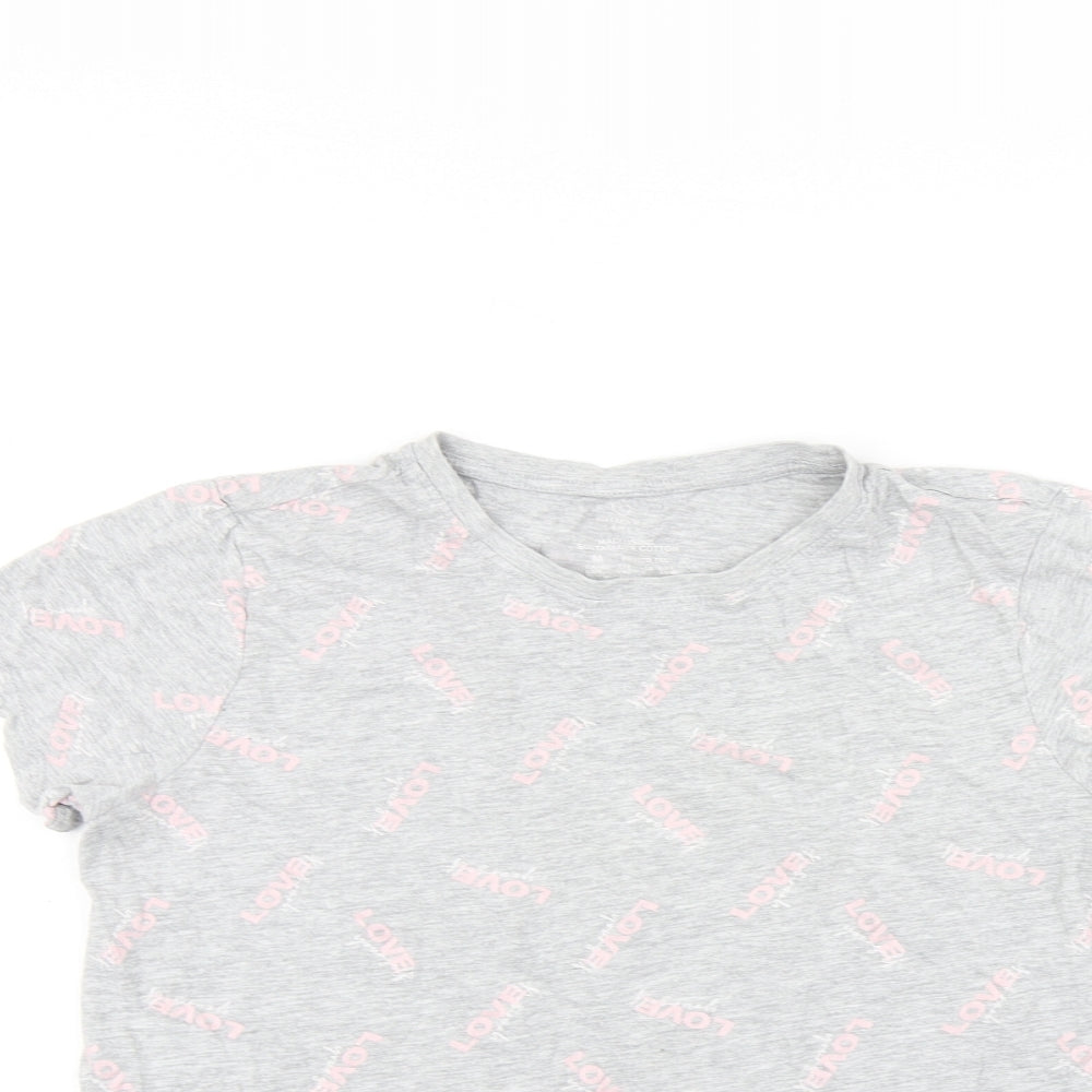Primark Womens Grey    Pyjama Top Size M