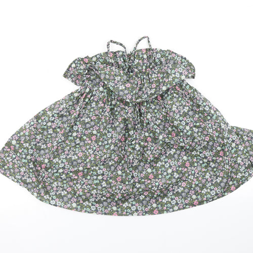 NEXT Girls Green Floral  A-Line  Size 3 Years