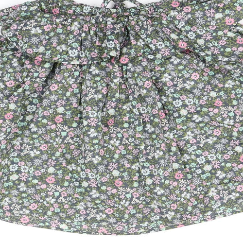 NEXT Girls Green Floral  A-Line  Size 3 Years