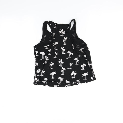 H&M Girls Black   Basic T-Shirt Size 10-11 Years