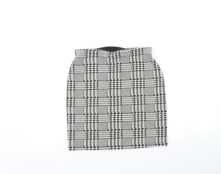 New Look Womens Multicoloured Check Mini Skirt Size 10