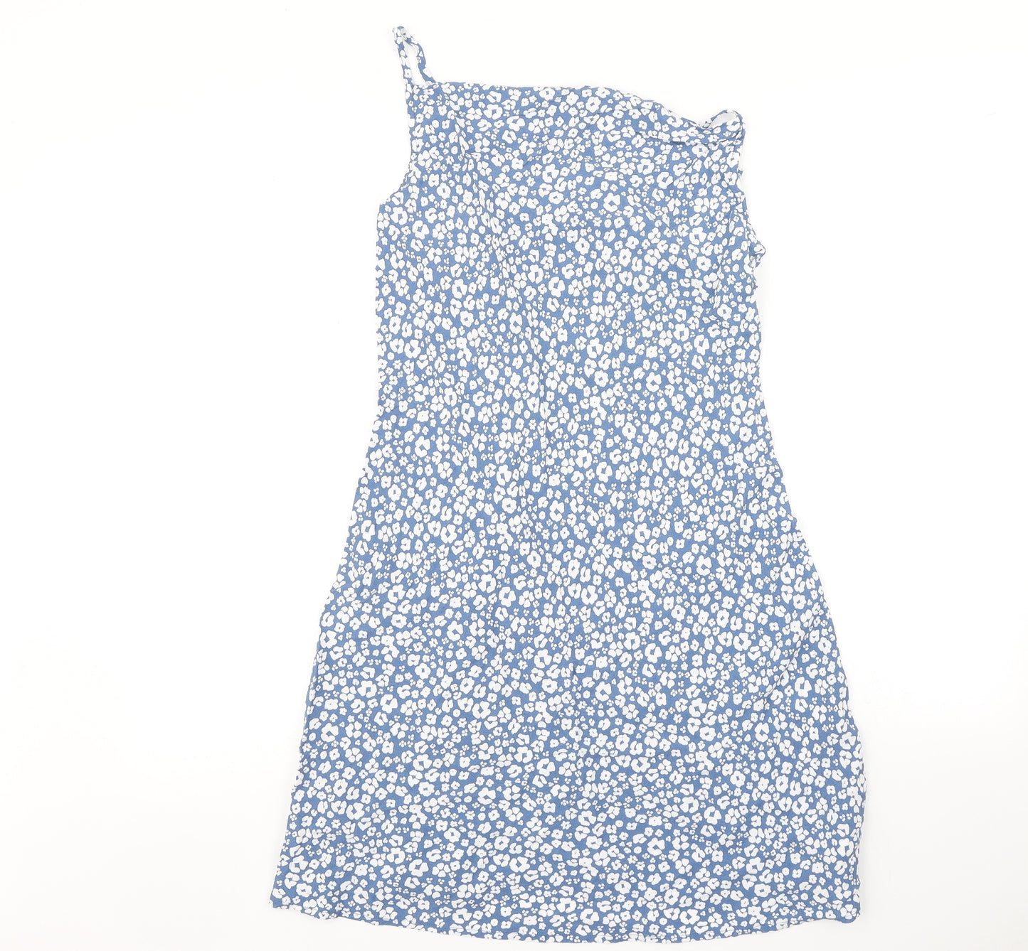 New Look Womens Blue Floral  A-Line  Size 10