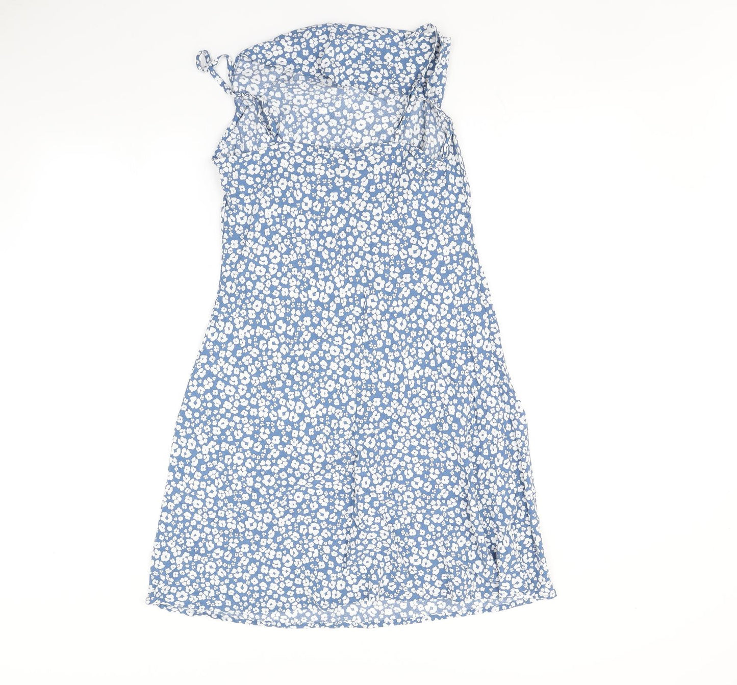 New Look Womens Blue Floral  A-Line  Size 10