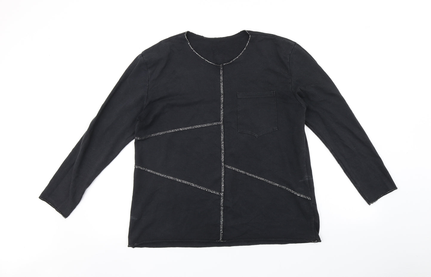 Preworn Womens Black   Pullover Jumper Size L