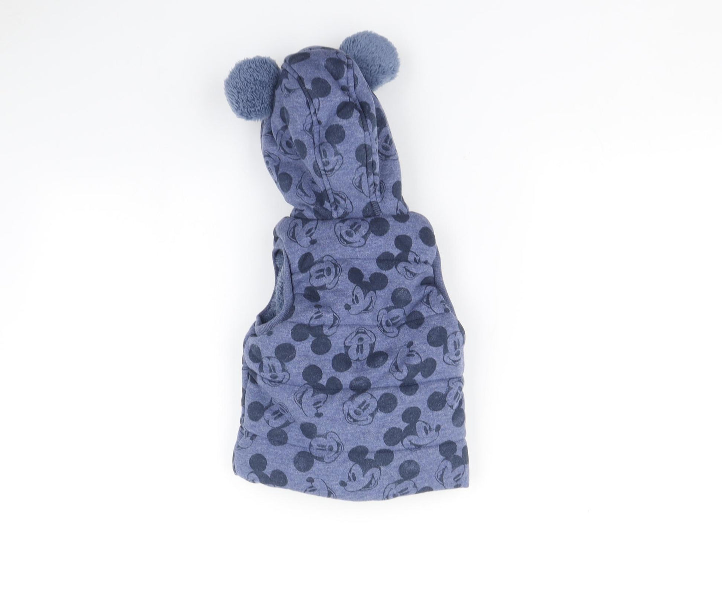 George Baby Blue   Gilet Jacket Size 6-9 Months  - Mickey mouse
