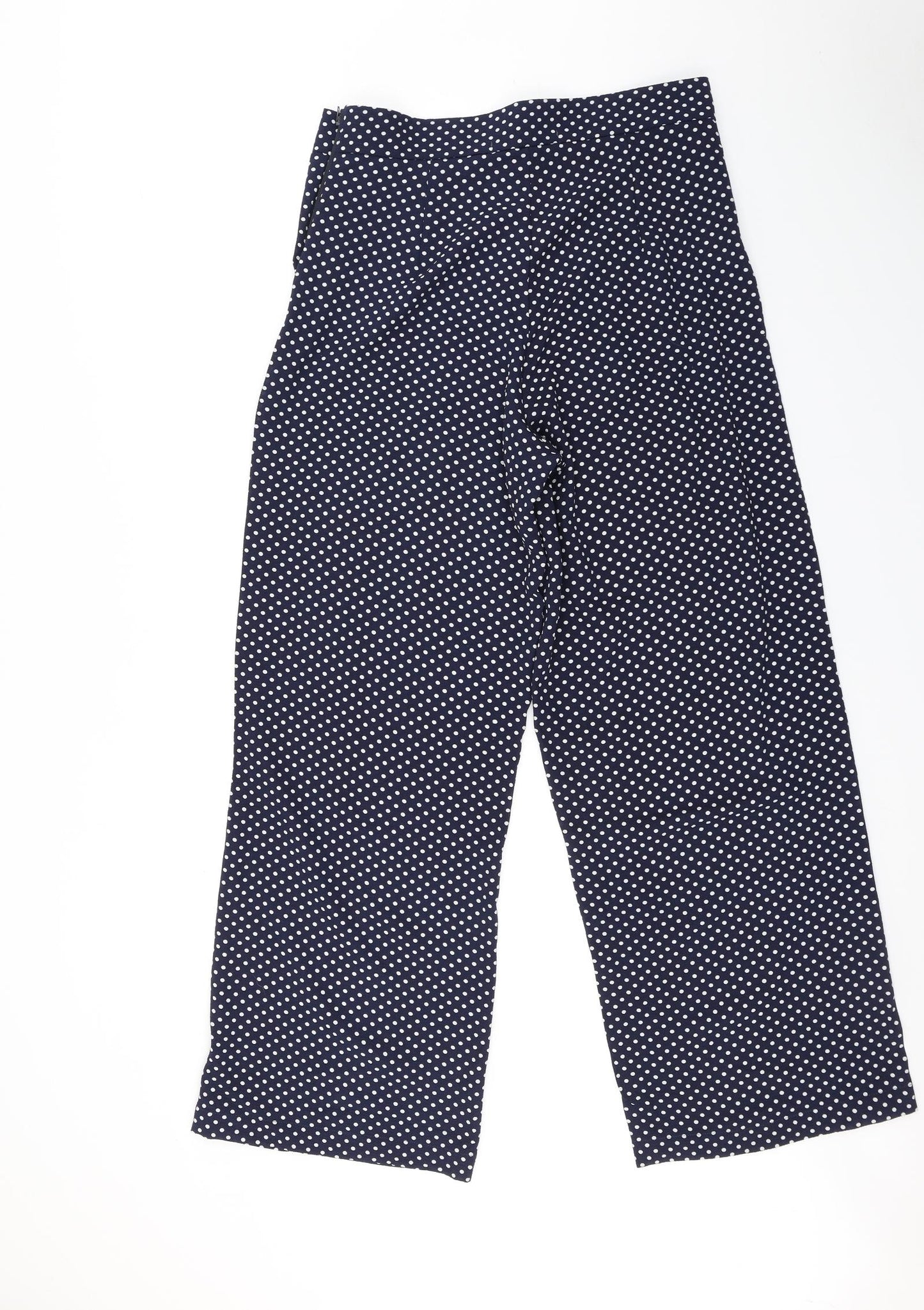 Jessica Graaf Womens Blue Polka Dot  Trousers  Size S L29 in
