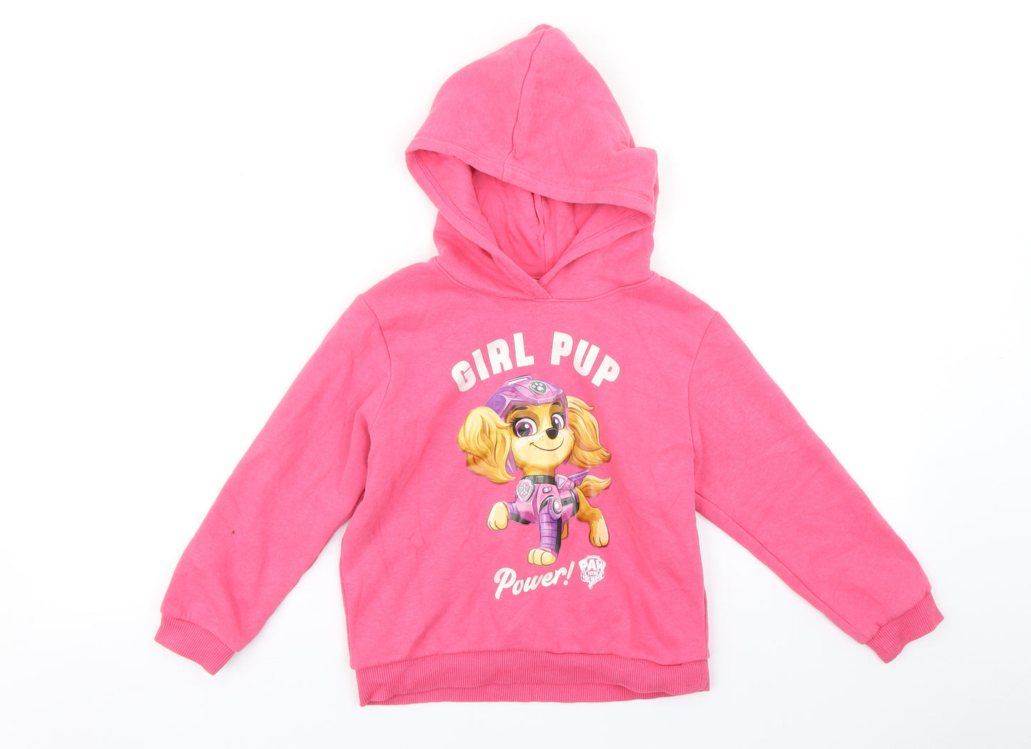 H&M Girls Pink   Pullover Hoodie Size 5-6 Years  - pAW PATROL