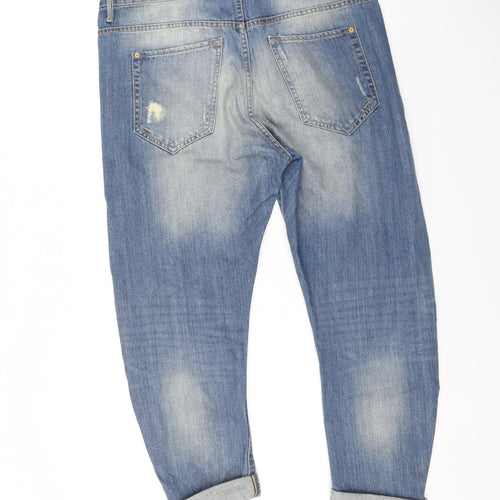 Mango Womens Blue   Boyfriend Jeans Size 14 L26 in