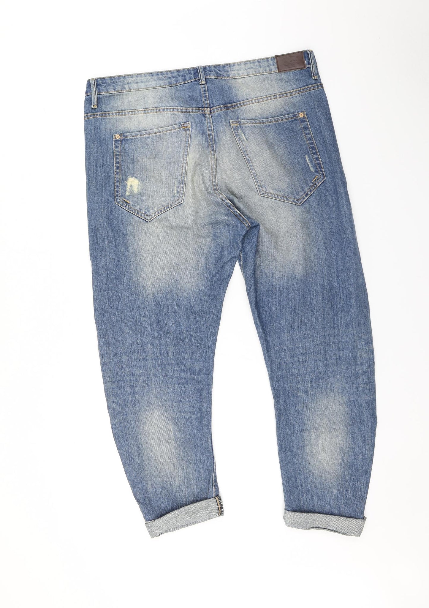 Mango Womens Blue   Boyfriend Jeans Size 14 L26 in