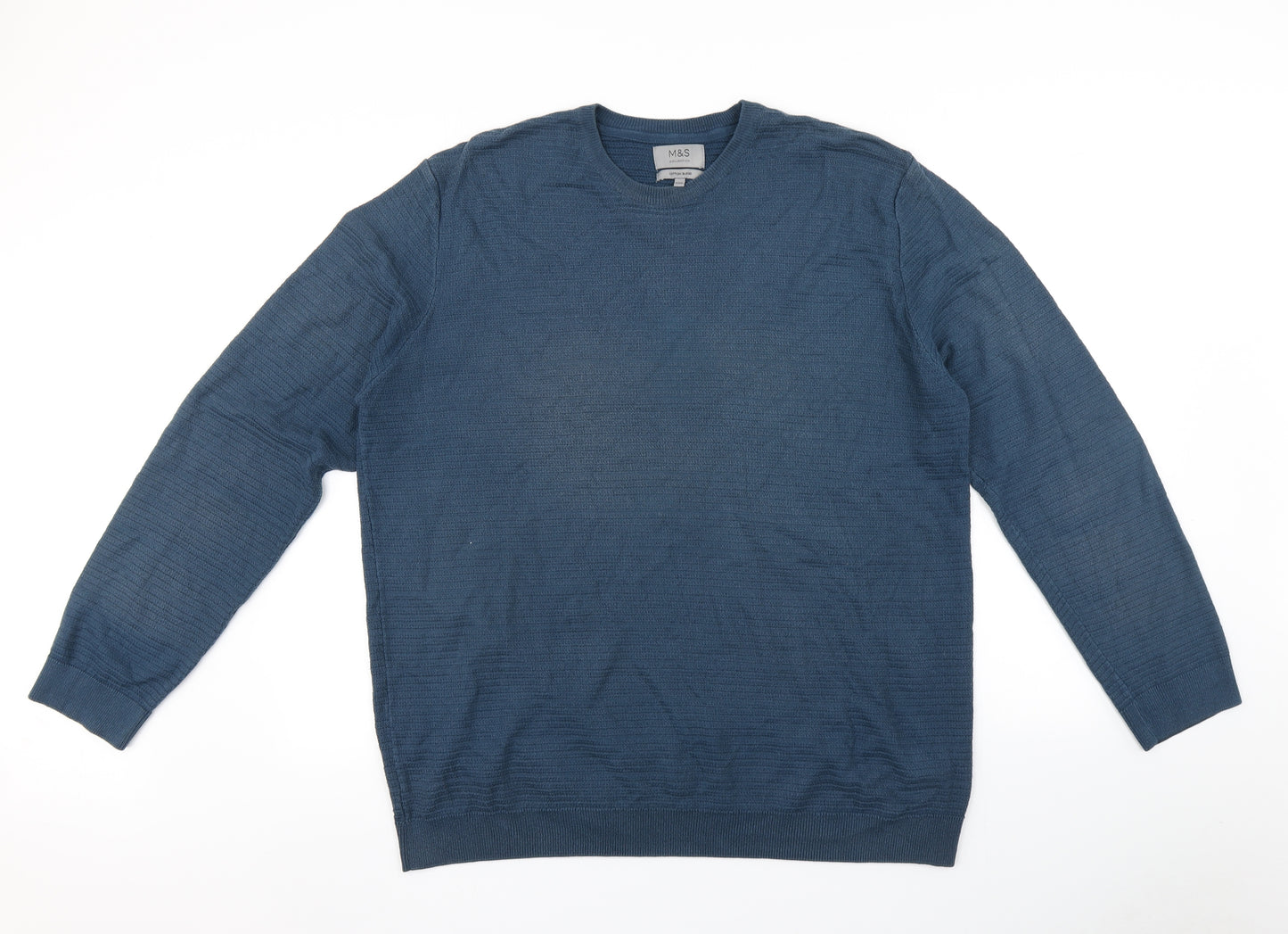 Marks and Spencer Mens Blue   Pullover Jumper Size 2XL