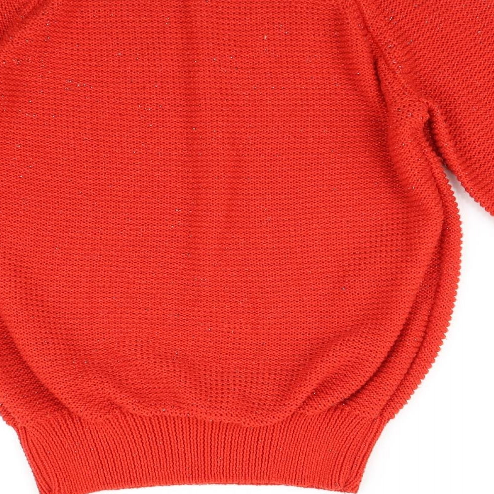 Peacocks Womens Red   Pullover Jumper Size 14