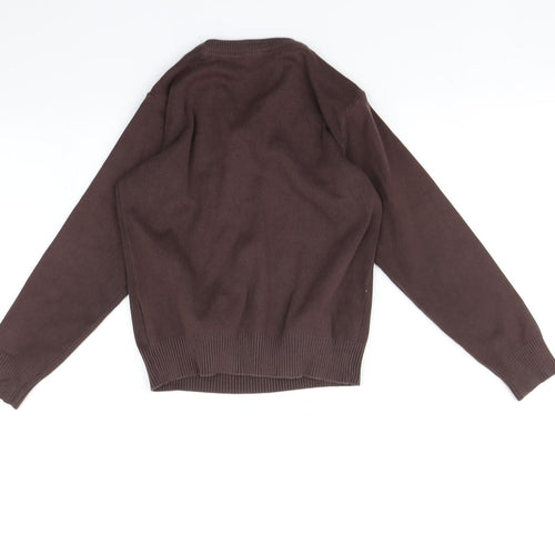 Marks and Spencer Boys Brown   Pullover Jumper Size 7-8 Years
