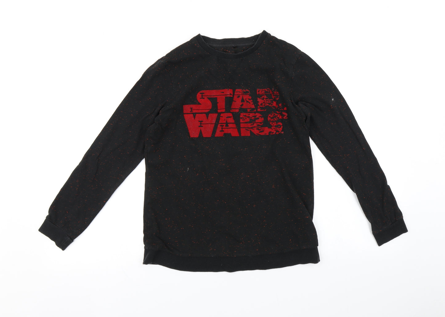 George Boys Black   Pullover Jumper Size 11-12 Years  - Star wars