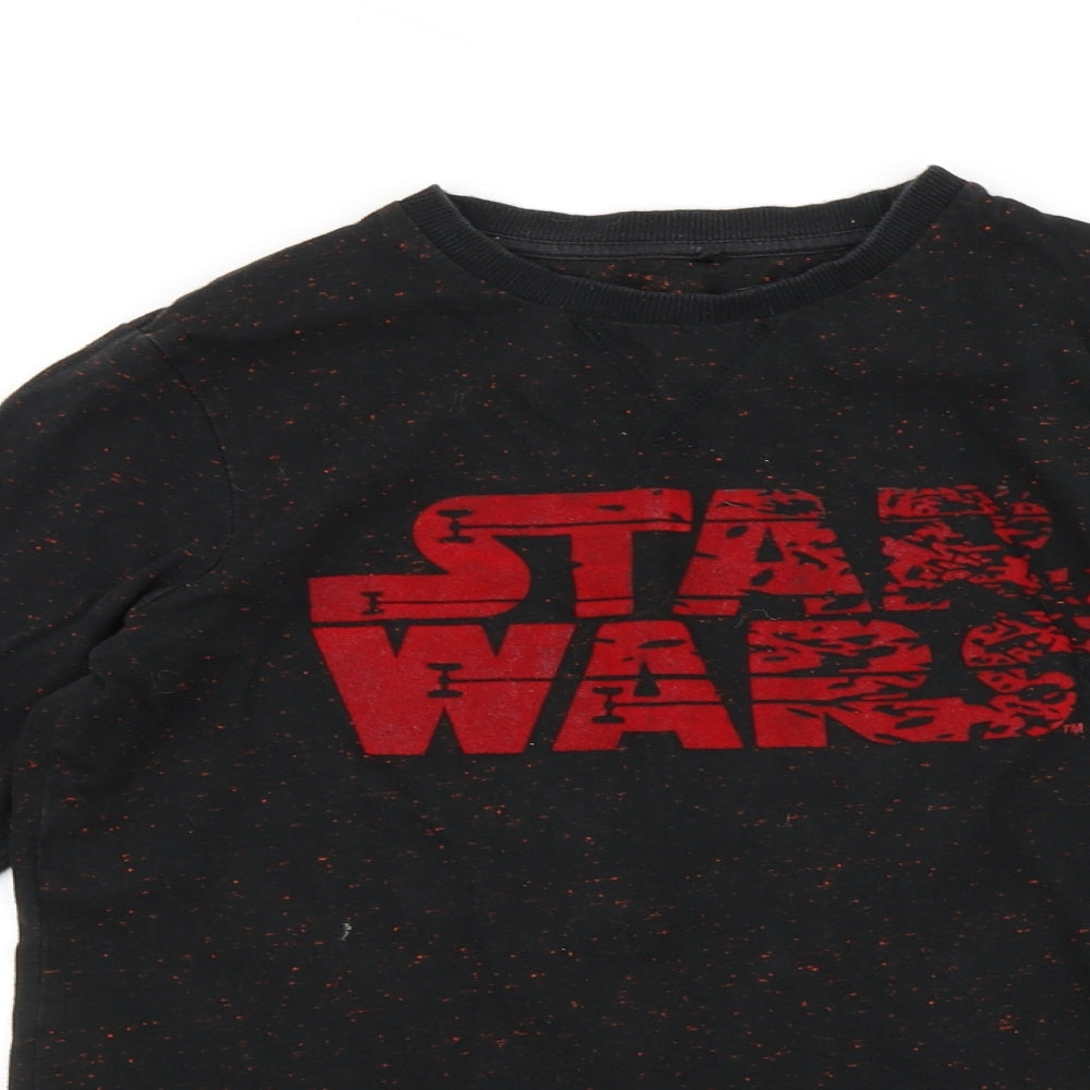 George Boys Black   Pullover Jumper Size 11-12 Years  - Star wars
