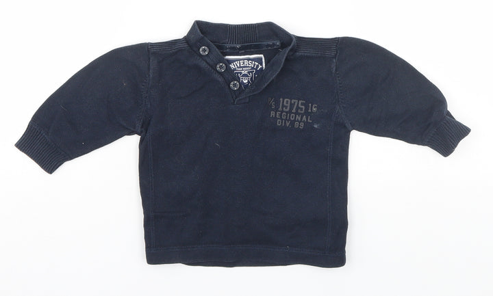 NEXT Baby Blue    Polo Size 9-12 Months