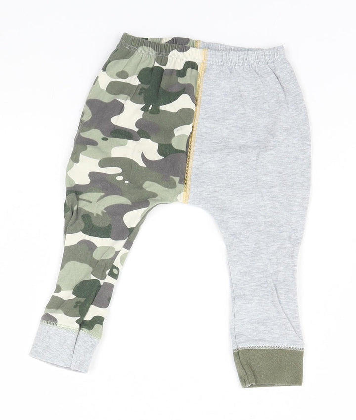 NEXT Baby Grey Camouflage Sweatpants Trousers Size 9-12 Months