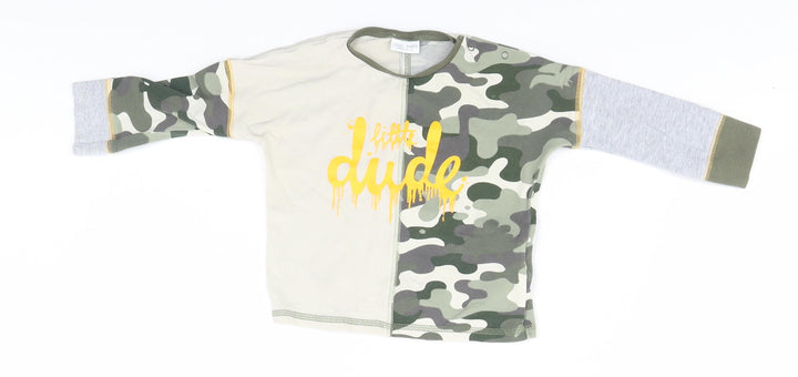 NEXT Baby Green Camouflage Basic T-Shirt Size 9-12 Months - Little Dude