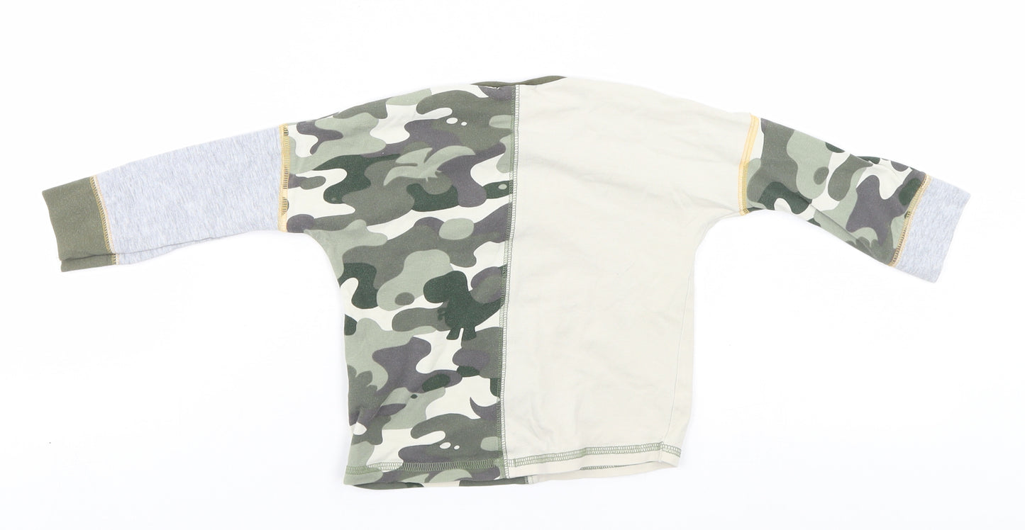 NEXT Baby Green Camouflage  Basic T-Shirt Size 9-12 Months  - Little Dude