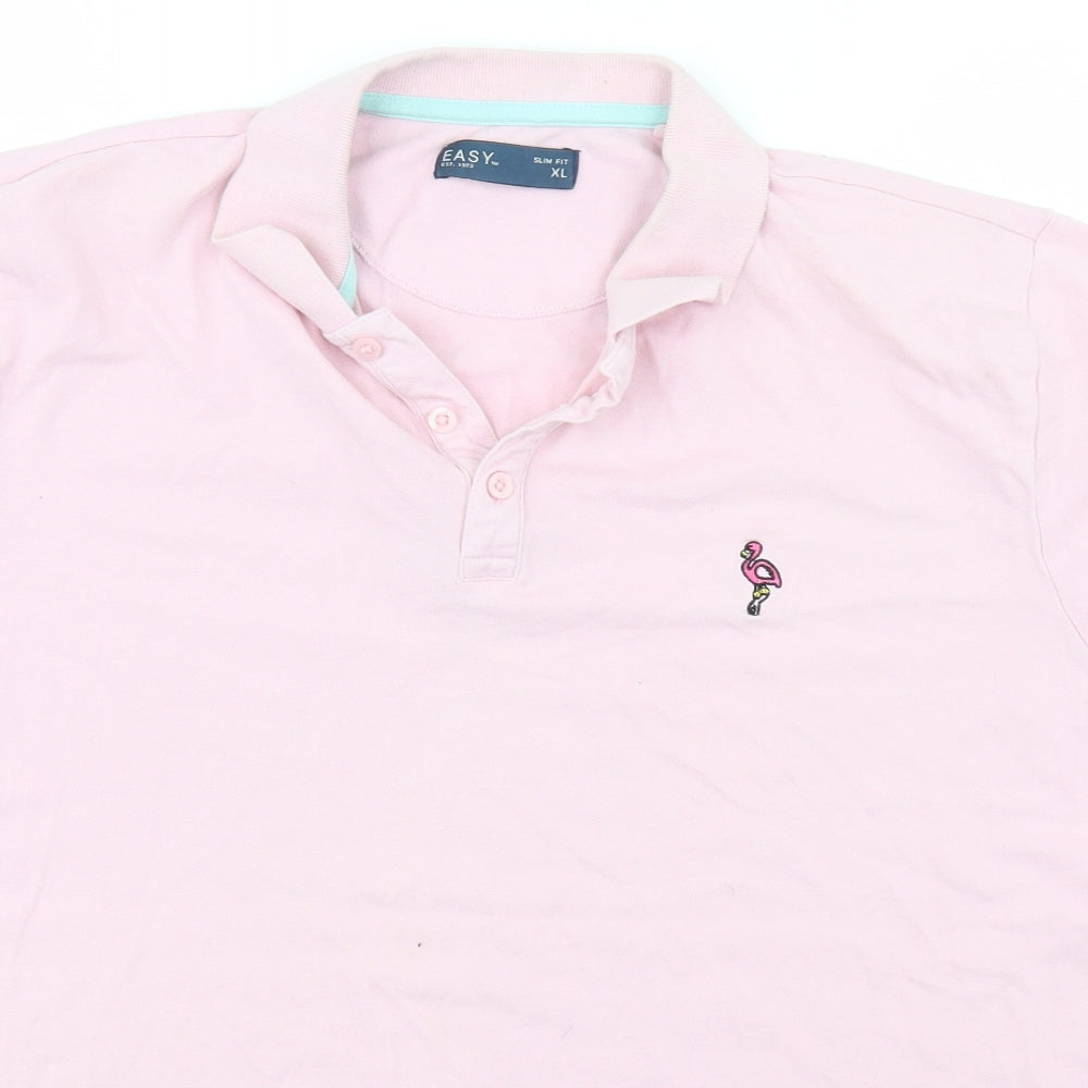 Easy Womens Pink   Basic Polo Size XL