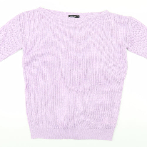 Boohoo Womens Blue   Pullover Jumper Size S