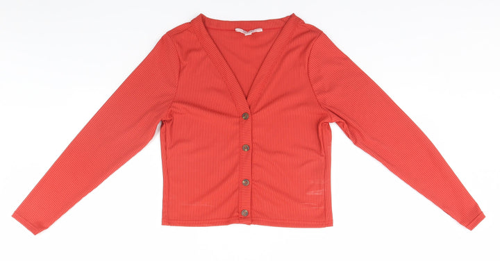 Miss Selfridge Womens Red   Cardigan Jumper Size 10