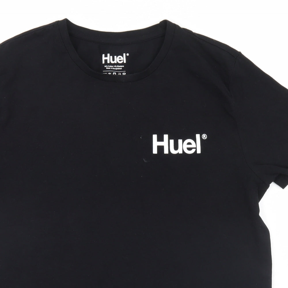 Huel Mens Black    T-Shirt Size L
