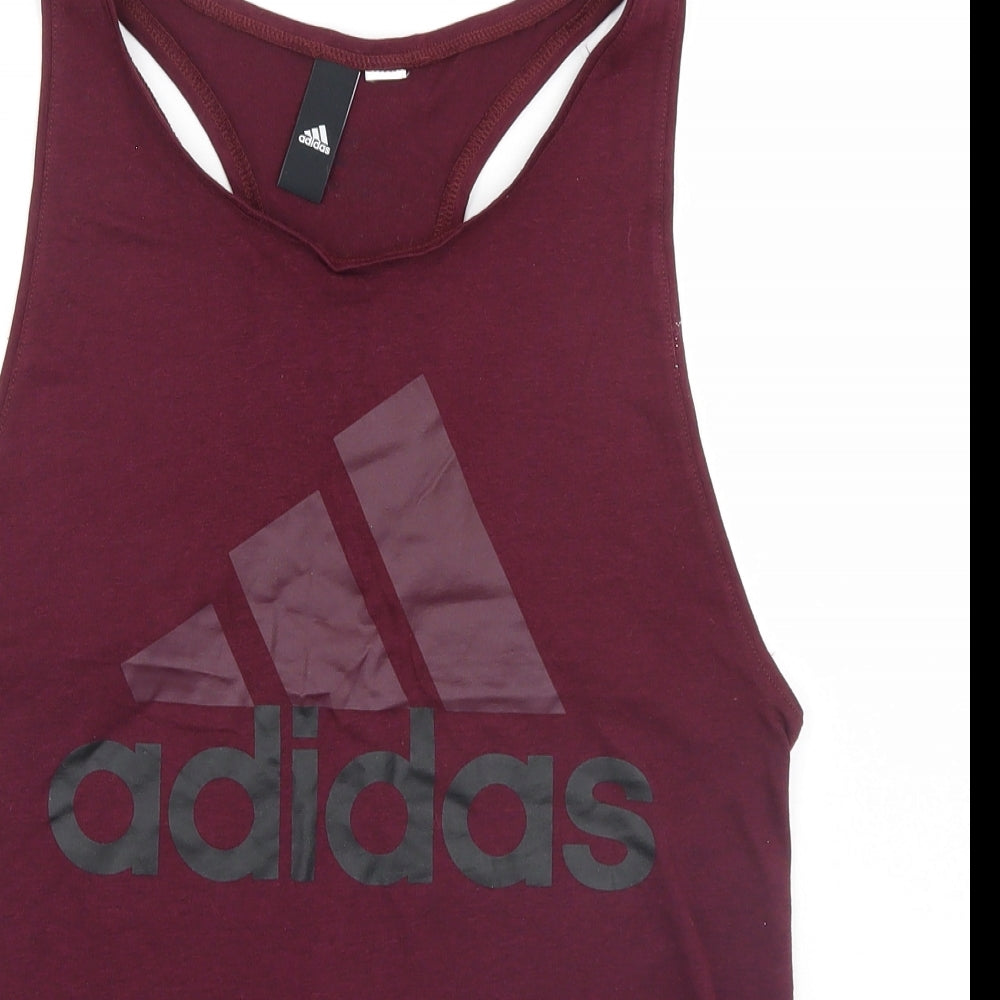 adidas Womens Red   Basic Tank