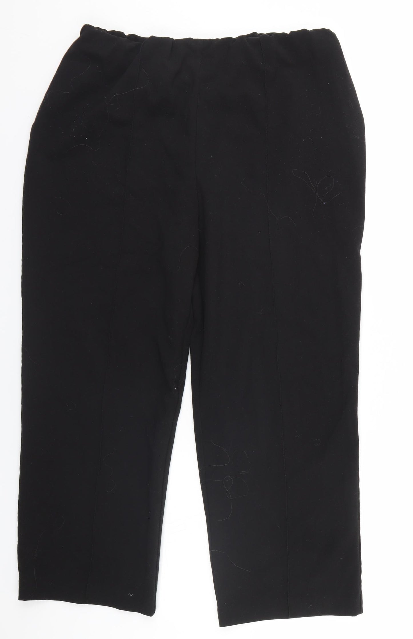 EWM Womens Black   Trousers  Size 14 L22 in
