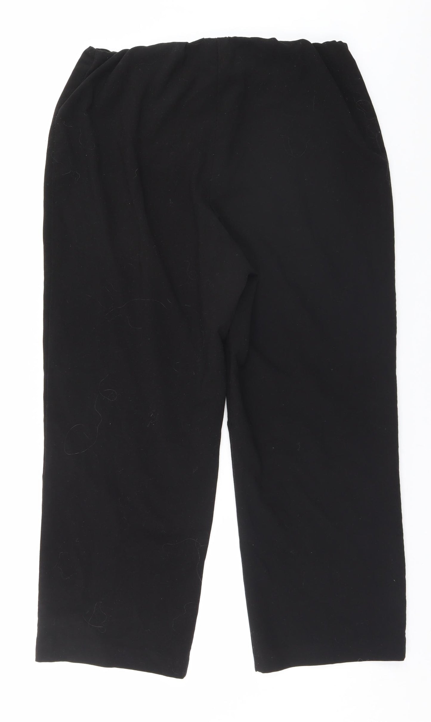 EWM Womens Black   Trousers  Size 14 L22 in