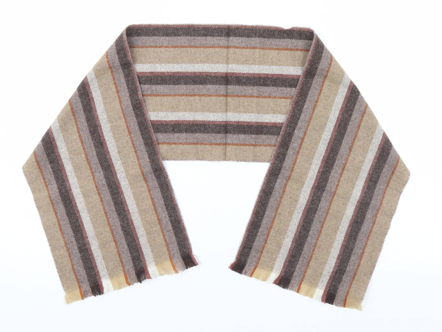 Keynote Unisex Brown Striped   Scarf