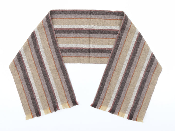 Keynote Unisex Brown Striped   Scarf
