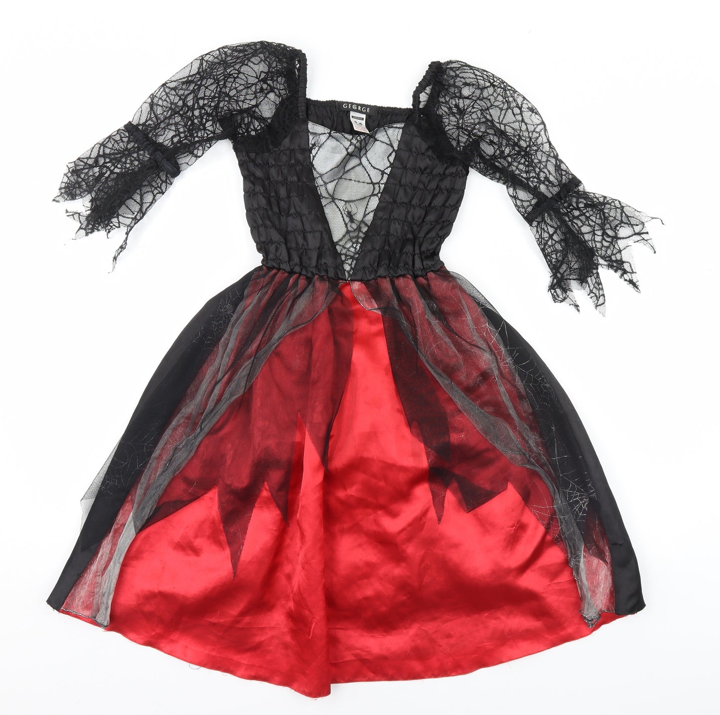 George Girls Black   A-Line  Size 5-6 Years  - Halloween