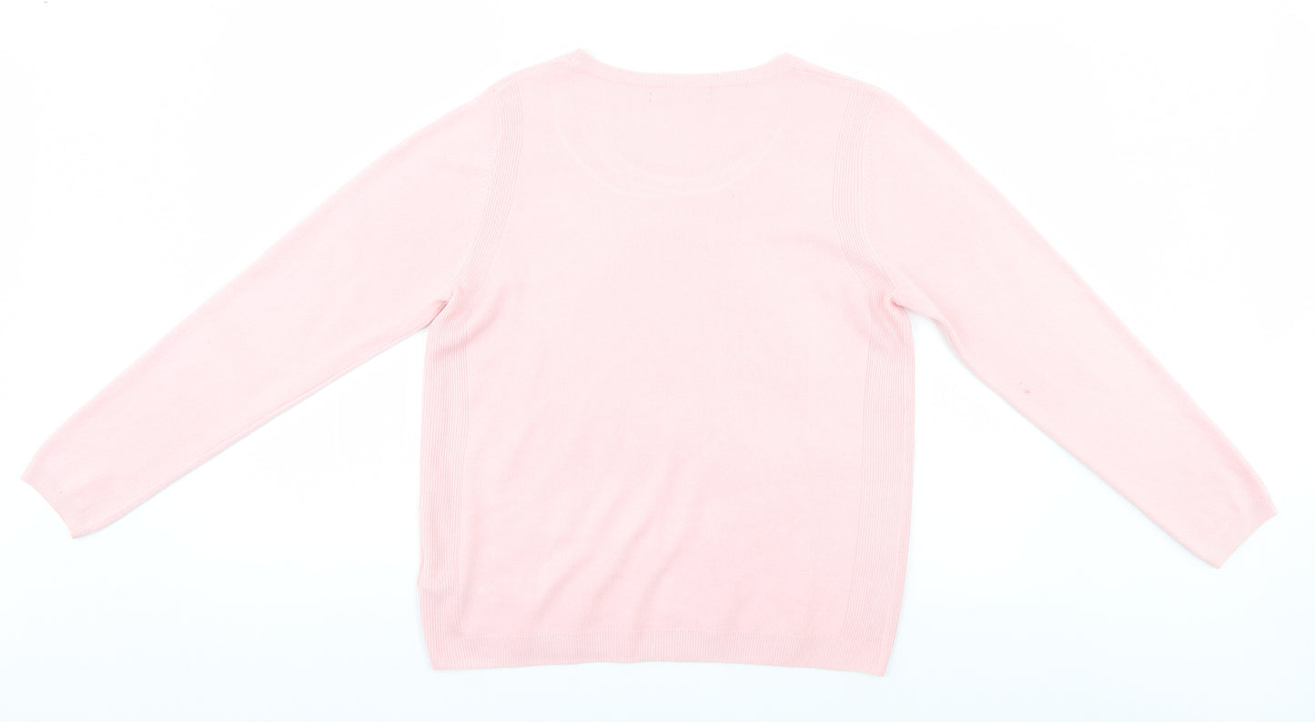 Marks and Spencer Womens Pink   Pullover Jumper Size 12