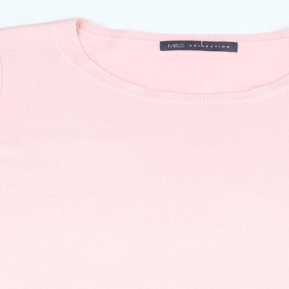 Marks and Spencer Womens Pink   Pullover Jumper Size 12