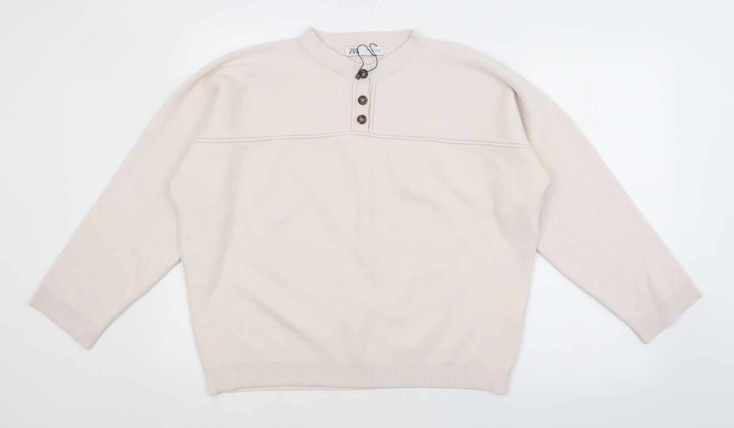 Zara Womens Pink   Pullover Jumper Size M