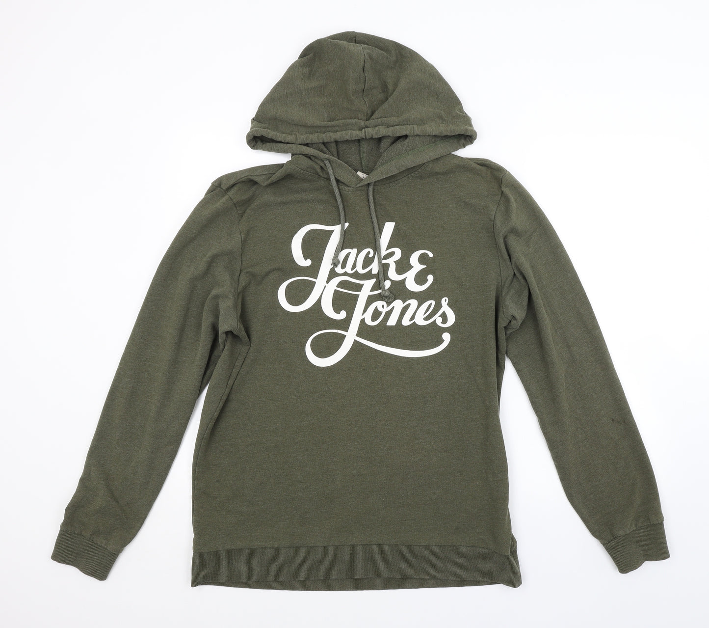 JACK & JONES Mens Green   Pullover Hoodie Size XL