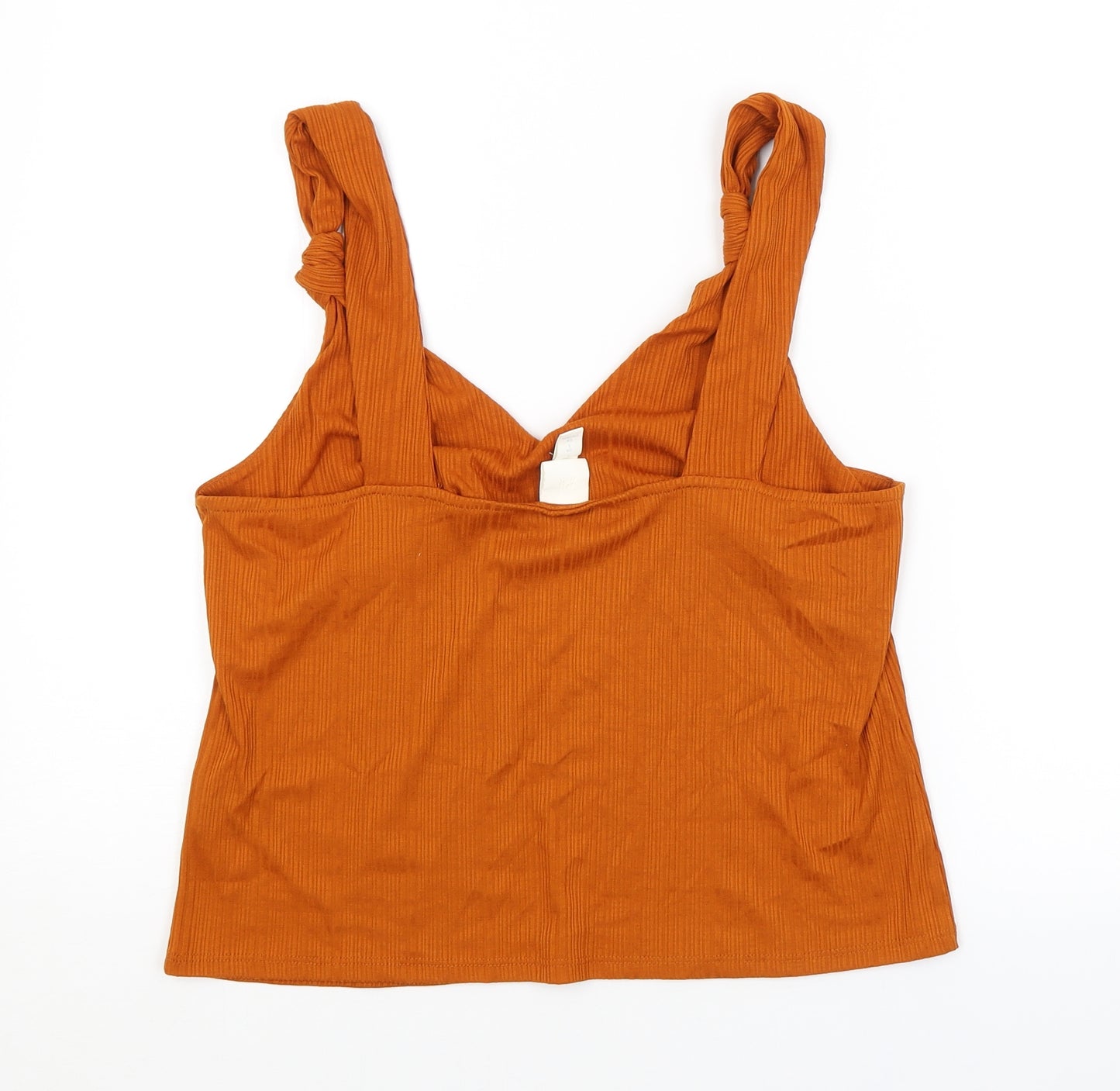 H&M Womens Orange   Cropped Tank Size L