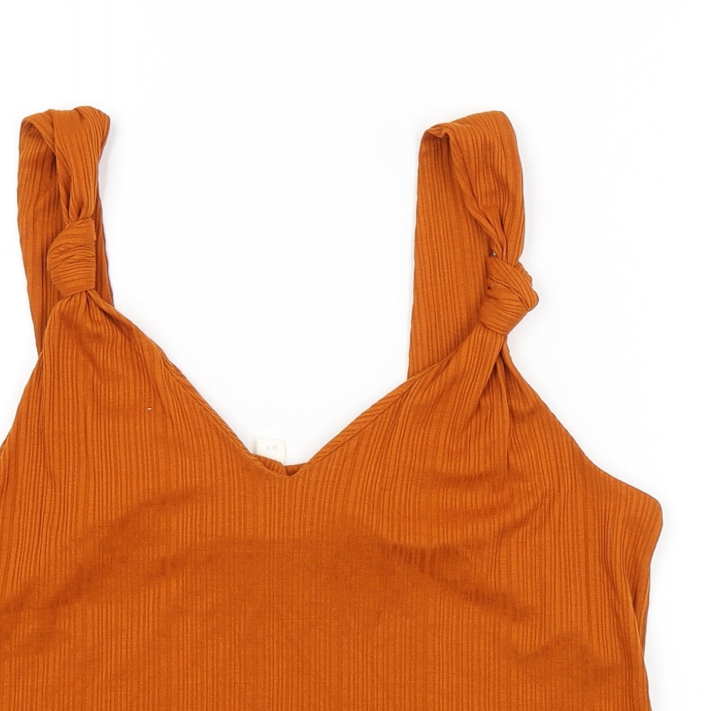 H&M Womens Orange   Cropped Tank Size L