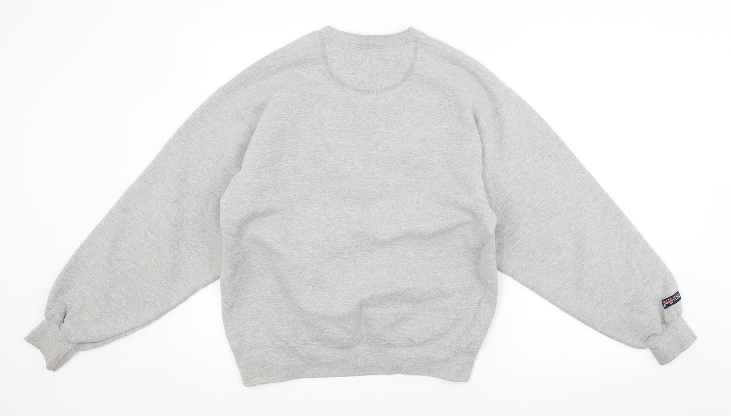 JanSport Womens Grey   Pullover Sweatshirt Size M