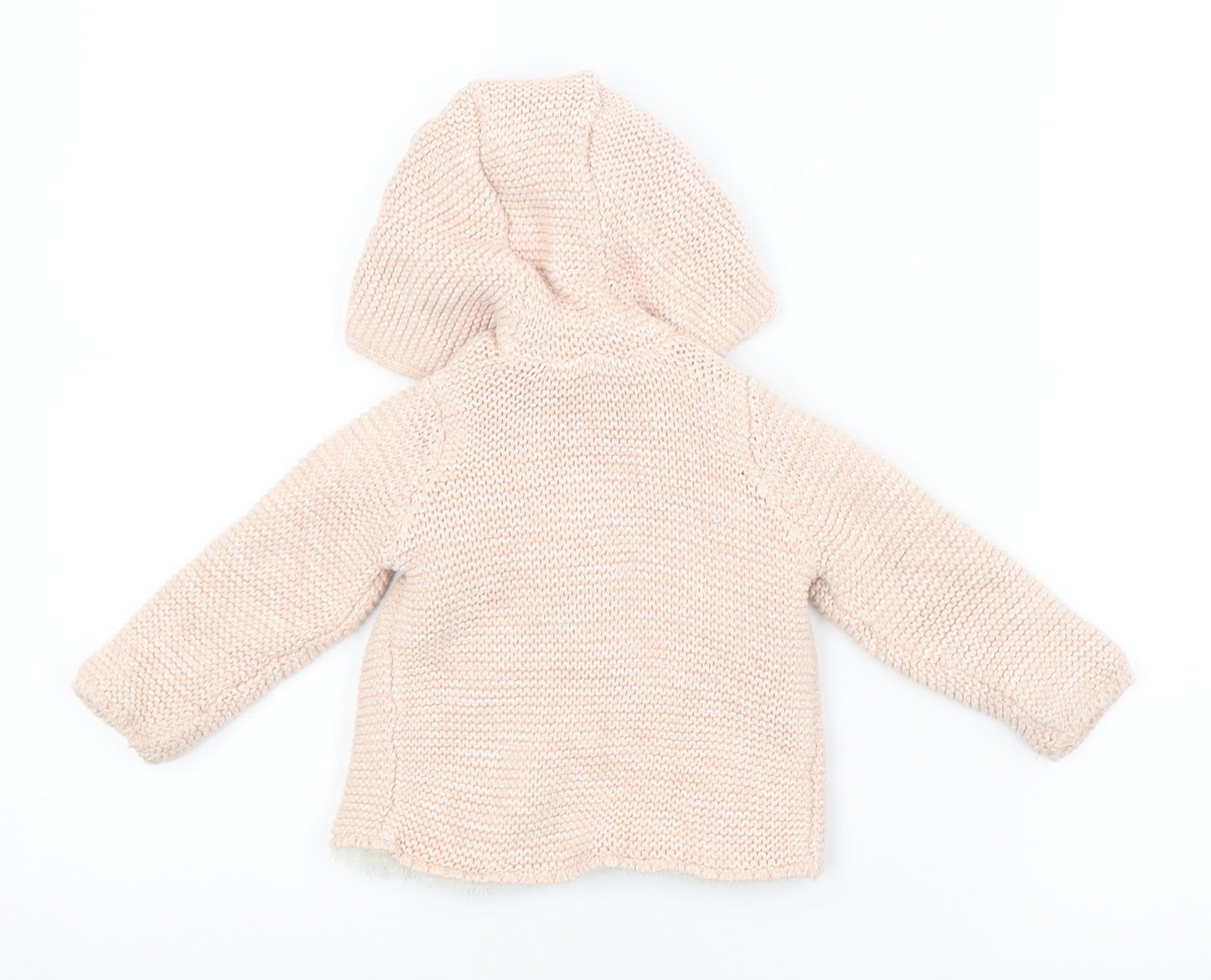 F&F Girls Pink   Basic Coat Coat Size 3-6 Months