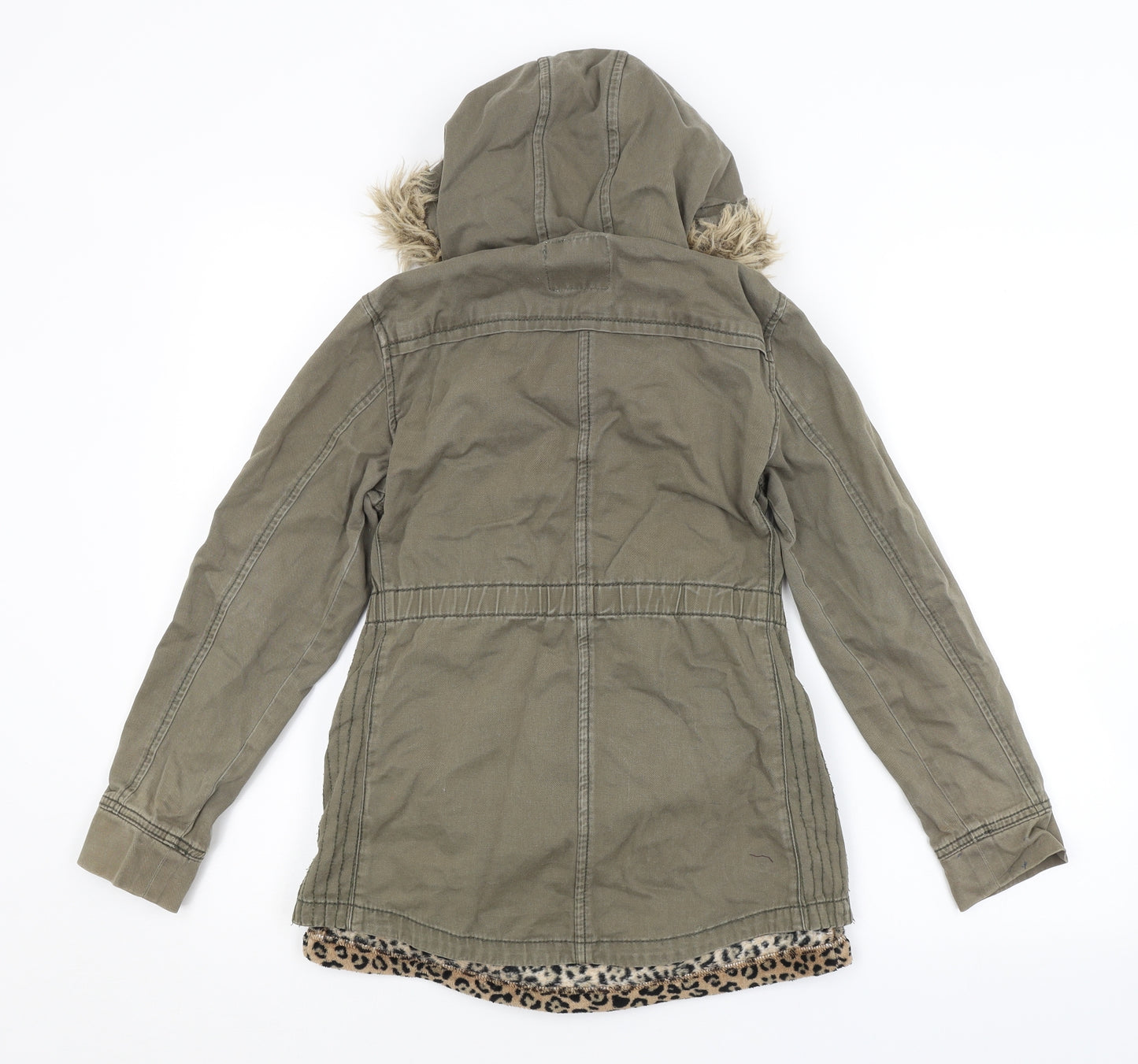NEXT Girls Green Animal Print  Jacket  Size 9-10 Years