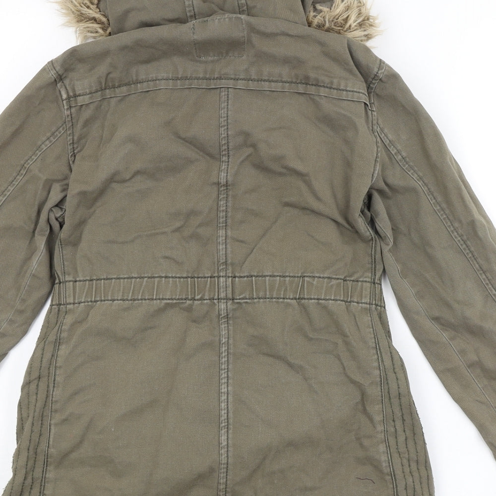 NEXT Girls Green Animal Print  Jacket  Size 9-10 Years
