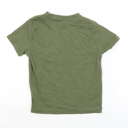 F&F Boys Green   Basic T-Shirt Size 3-4 Years  - ELEPHANT