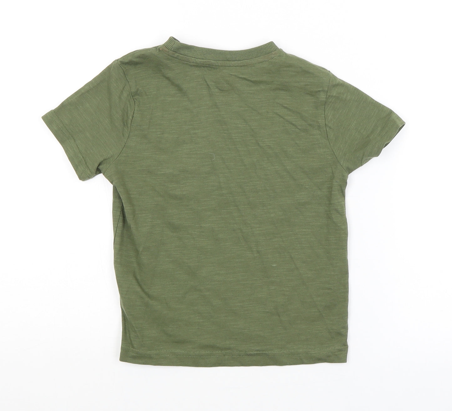 F&F Boys Green   Basic T-Shirt Size 3-4 Years  - ELEPHANT